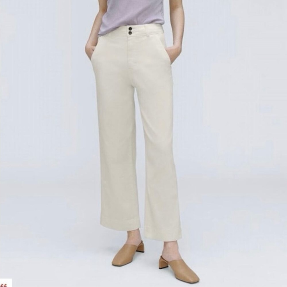 Everlane twill wide leg pants